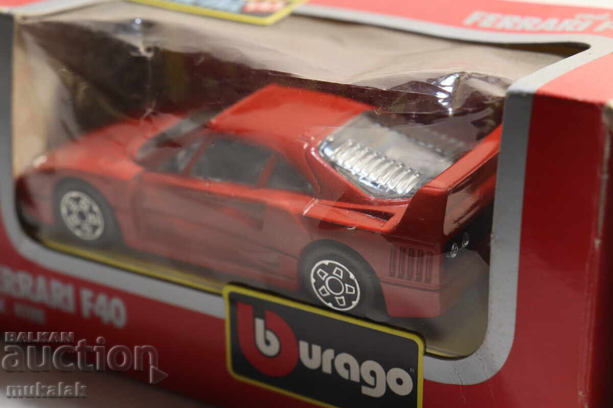 Livrarea MODEL MAȘINUȚĂ 1:43 BBURAGO FERRARI F 40
