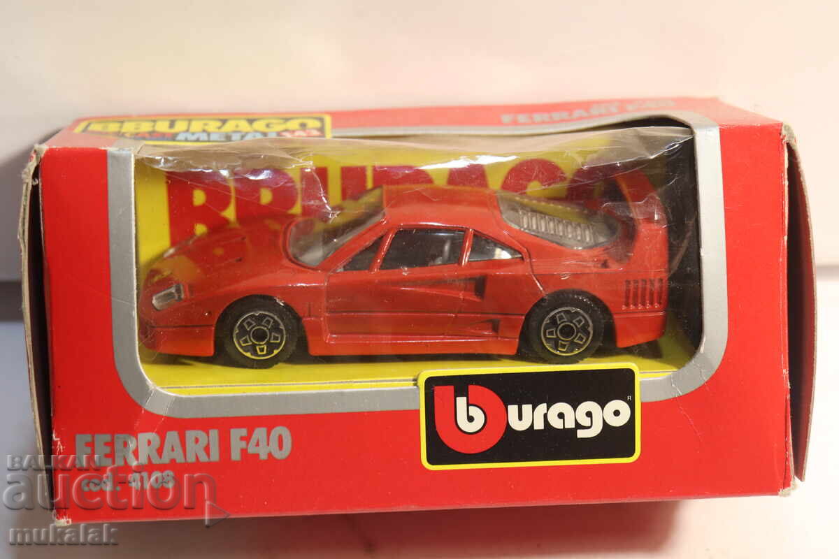 MODEL MAȘINUȚĂ 1:43 BBURAGO FERRARI F 40 - 5