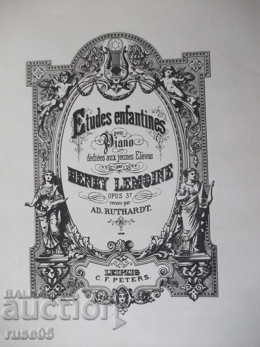 Παρτιτούρες "LEMOINE - Kinder=Etüden - Leipzig" - 72 σελ με τιμή € 2.56 | 5.01 BGN