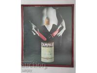 Plăcuță publicitară retro Campari