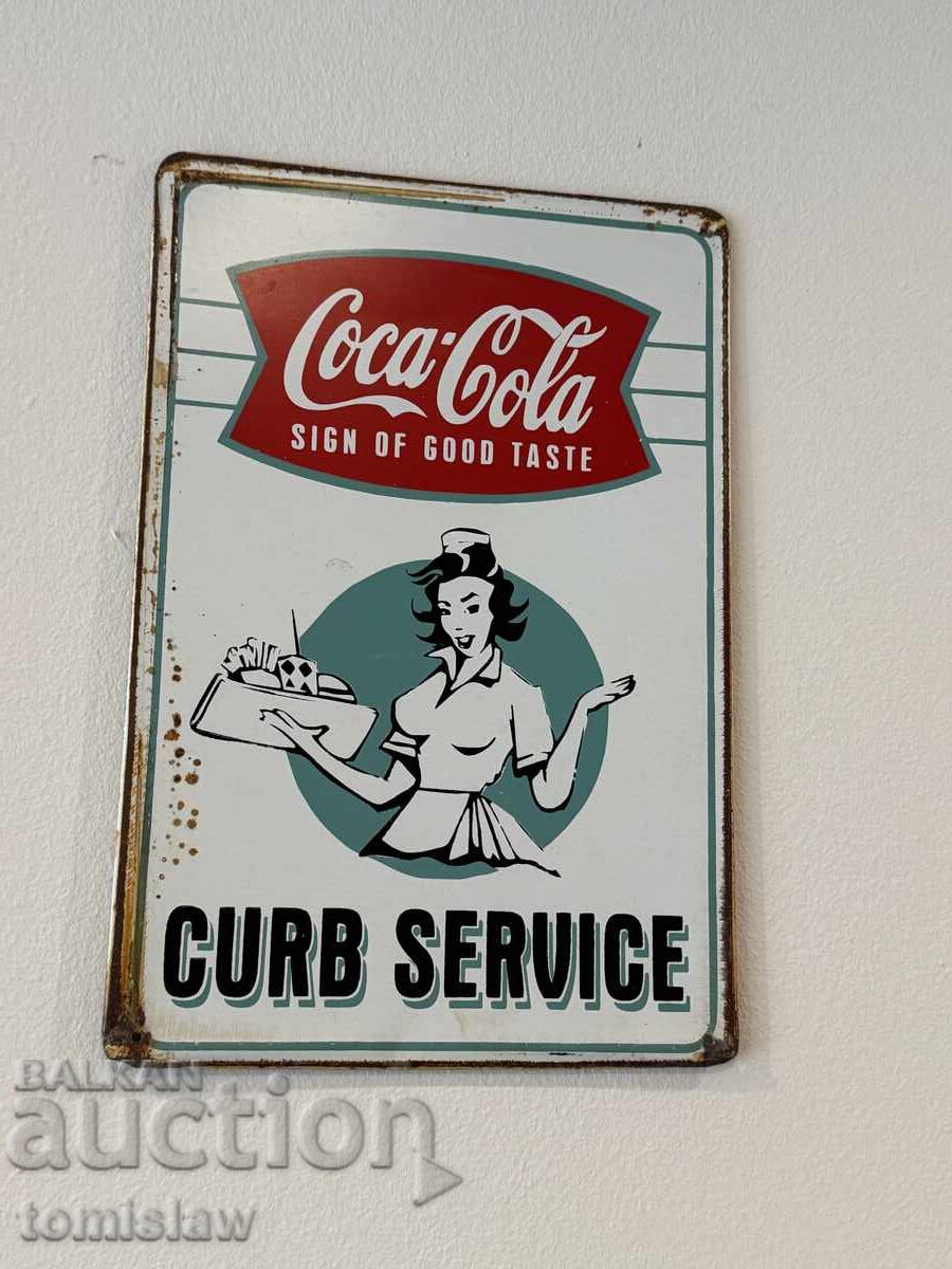 Plăcuță emailată Coca Cola