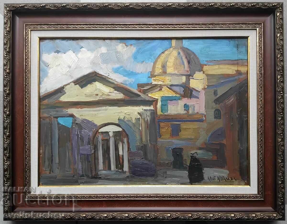 Pictură în ulei de Knut Norman realizată pe placaj (fașer) cu preț € 700.00 | 1369.09 BGN