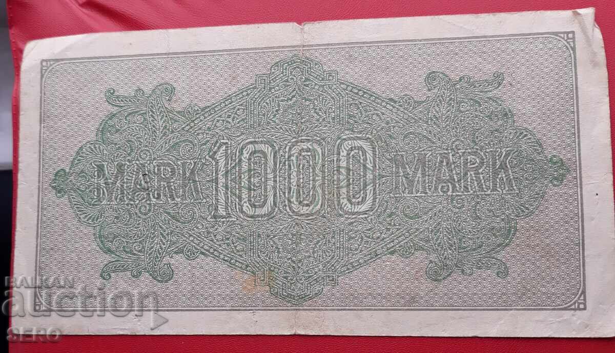 Bancnotă-Germania-1000 de mărci 1922 cu preț € 0.60 | 1.17 BGN