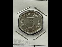 3 paise 1968 India