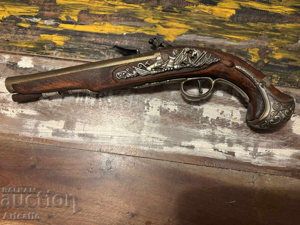 Pistol cu cremene George Washington - replică