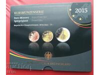 Germania-SET 2015 D-München din 9 monede euro/2x2 euro/
