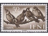 IFNI/Испания-1960-Редовна-птици-Щтиглец,MNH