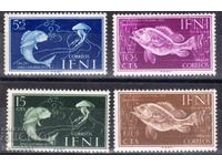 IFNI/Ισπανία-1953-, "Ημέρα Γραμματοσήμου", σειρά-Ψάρια, MNH