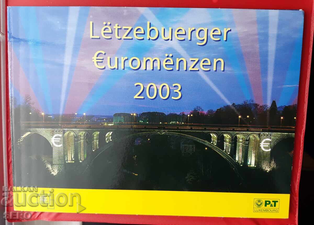 Luxemburg-SET 2003-din 8 monede euro+4 timbre poștale