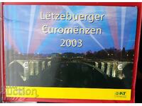 Luxembourg-SET 2003-from 8 euro coins+4 postage stamps