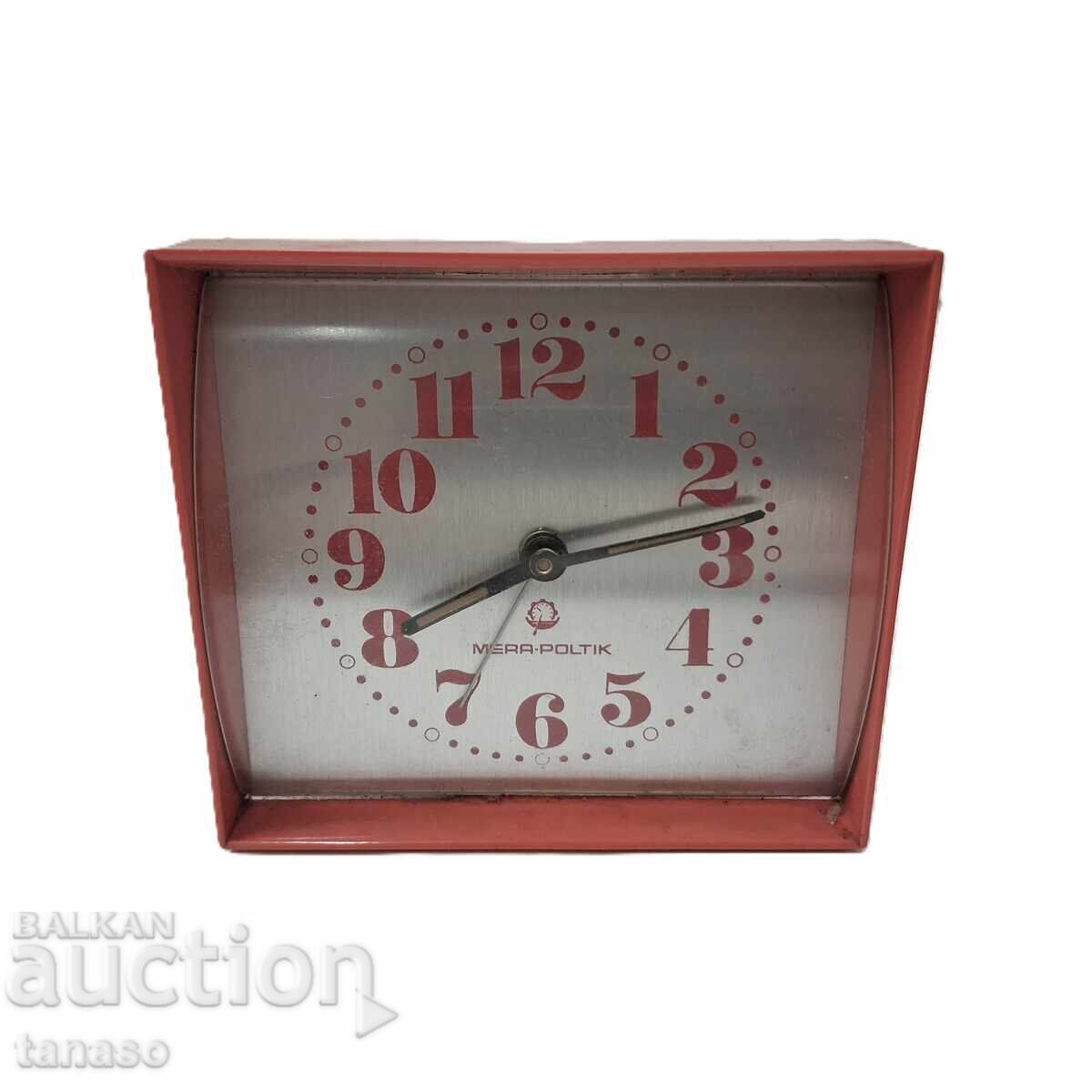 Ceas deșteptător mecanic retro MERA-POLTIK–Polonia(9.5)