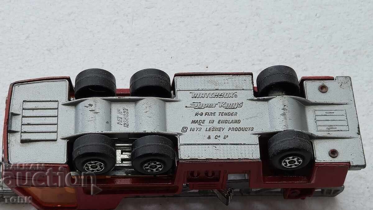 MATCHBOX K -9 FIRE TENDER 1972 MADE IN ENGLAND  15см. - 6