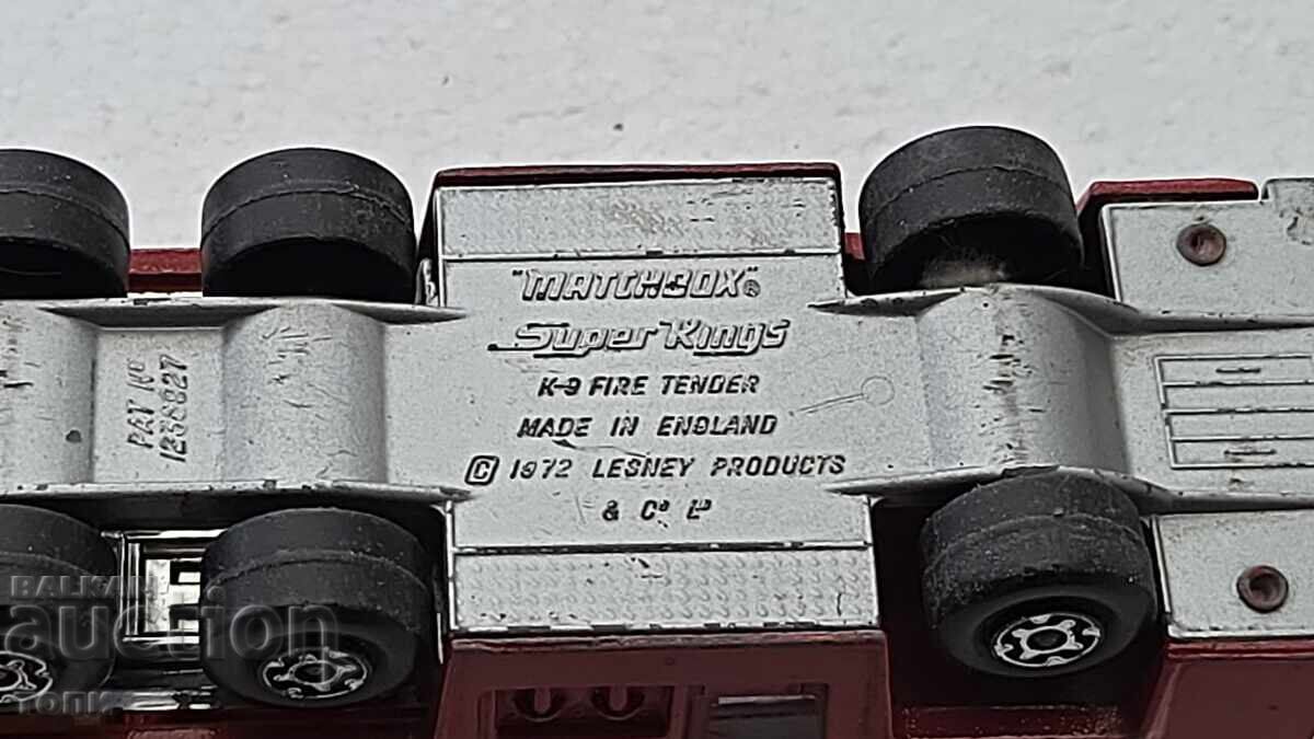 MATCHBOX K -9 FIRE TENDER 1972 MADE IN ENGLAND  15см. - 7