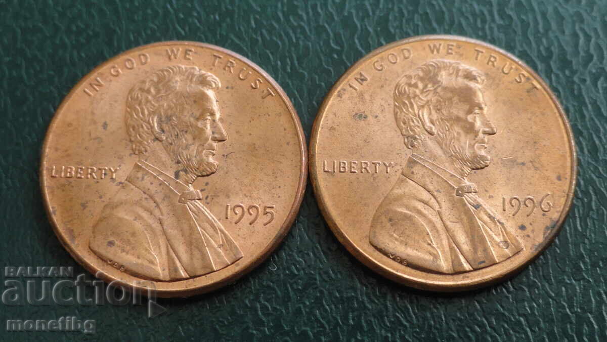 USA - 1 cent (2 pieces) - 5