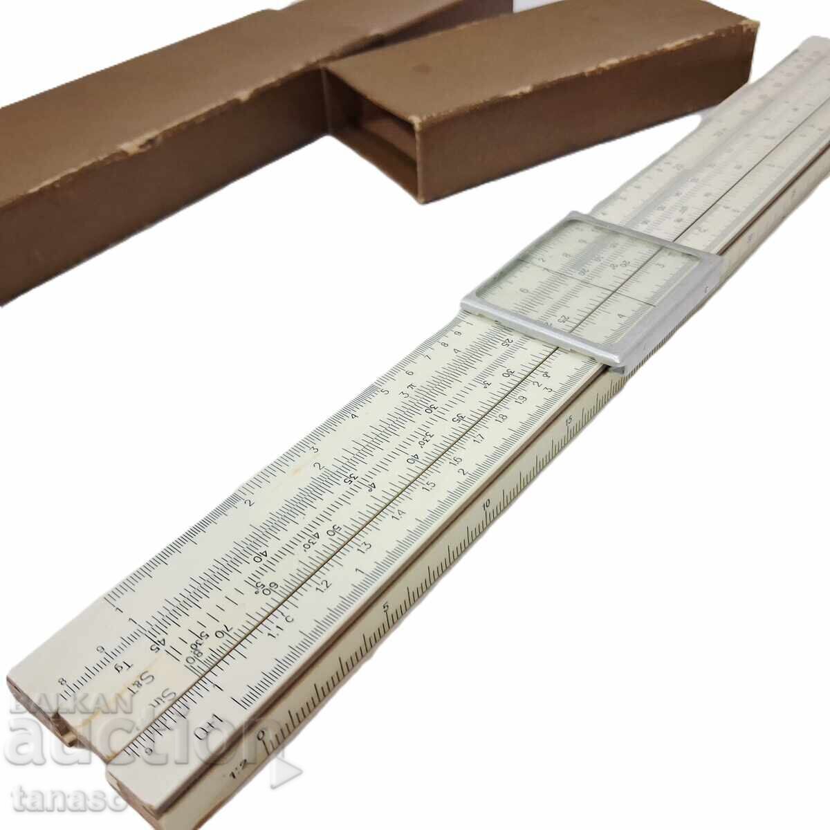 Veche riglă de calcul sovietică (slide rule) (9.1) cu preț € 18.00 | 35.21 BGN