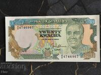 Τραπεζογραμμάτιο - Ζάμπια - 20 Kwacha UNC | 1991