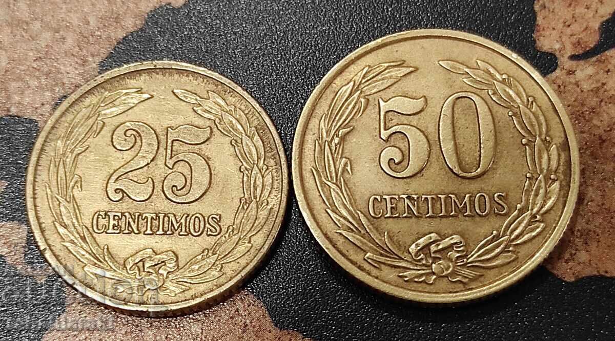 Monede Paraguay - 2 buc. [1948-1951] cu preț € 6.70 | 13.10 BGN