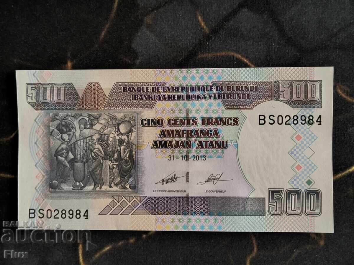 Bancnota - Burundi - 500 franci UNC | 2013