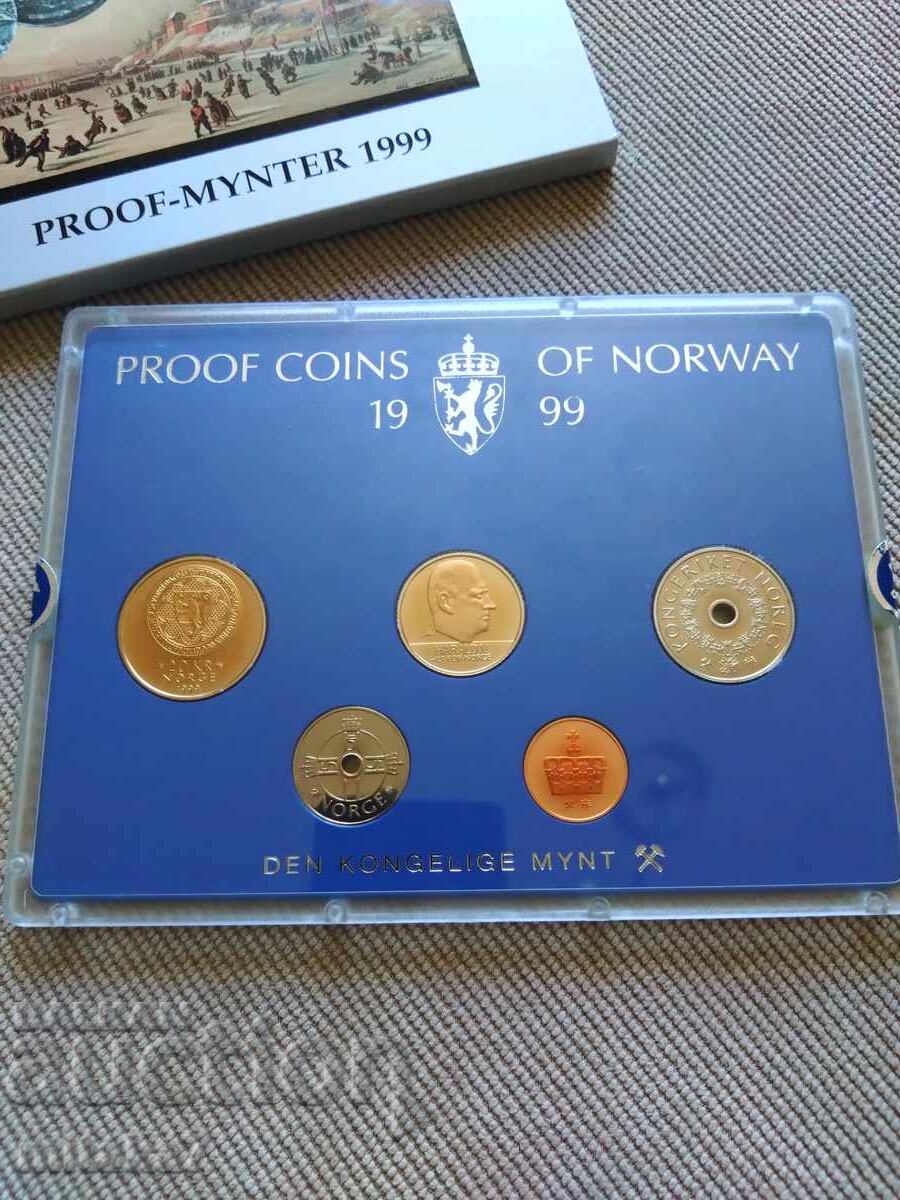 Set de monede, Norvegia, 1999. - 5