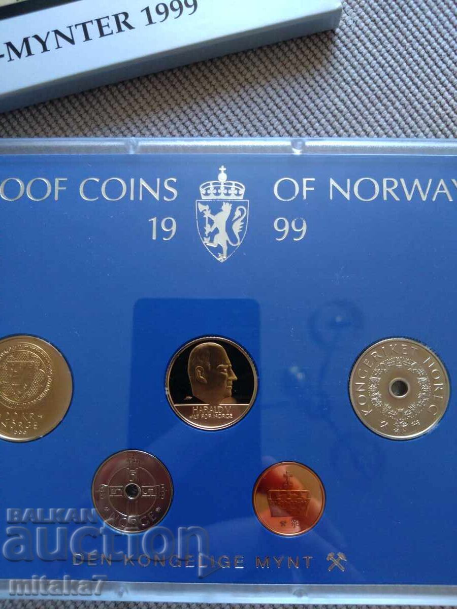 Set de monede, Norvegia, 1999. - 7