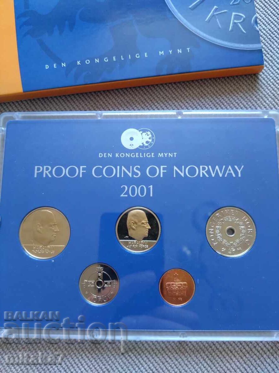 Set de monede, Norvegia, 2001. - 5