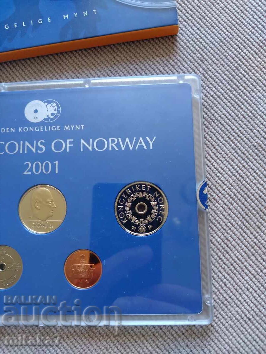 Set de monede, Norvegia, 2001. - 6