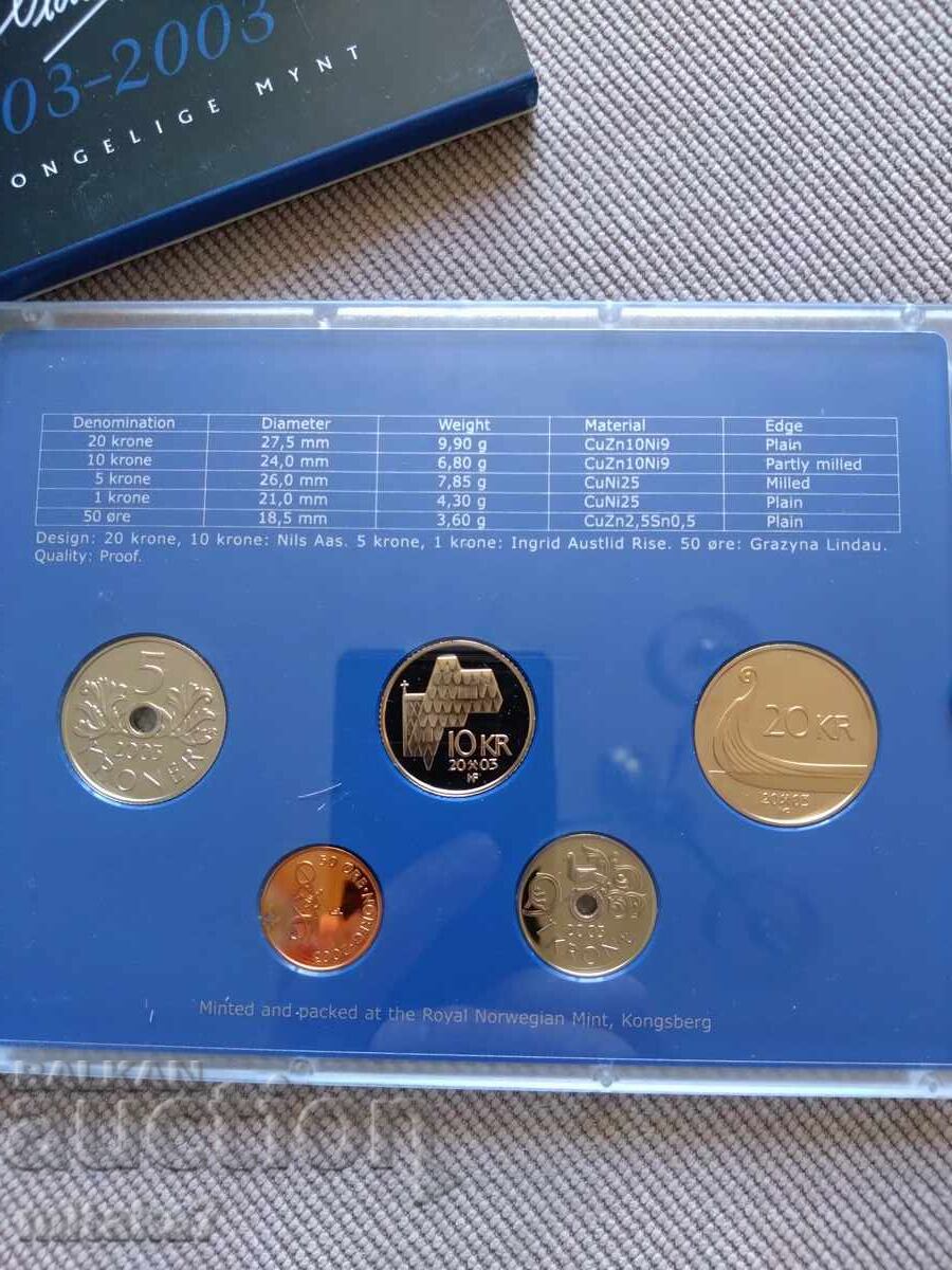 Livrarea Set de monede, Norvegia, 2003.
