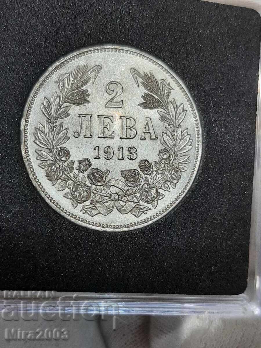 2 лева1913г. UNC от 0.01ц. БЗЦ с цена € 14.00 | 27.38 лв.