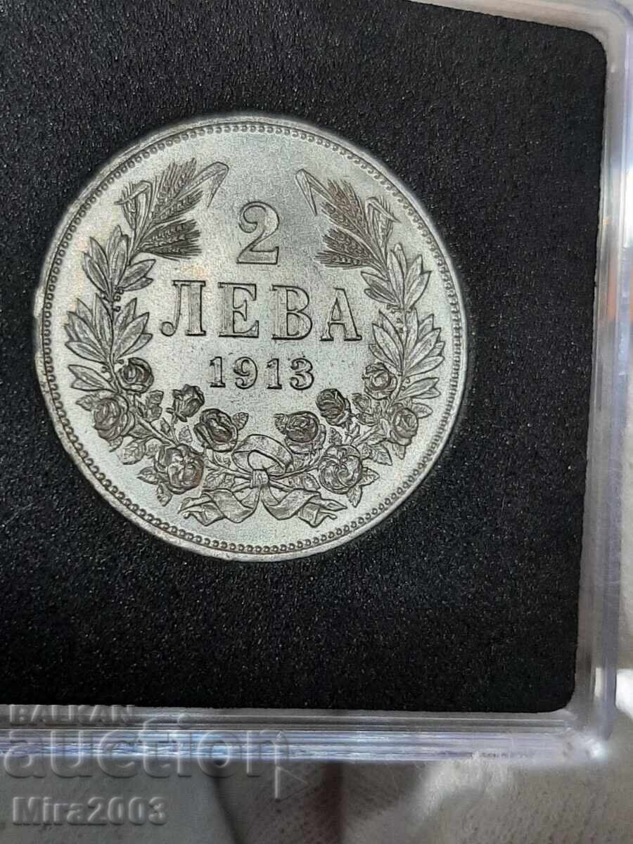 2 лева1913г. UNC от 0.01ц. БЗЦ - 6