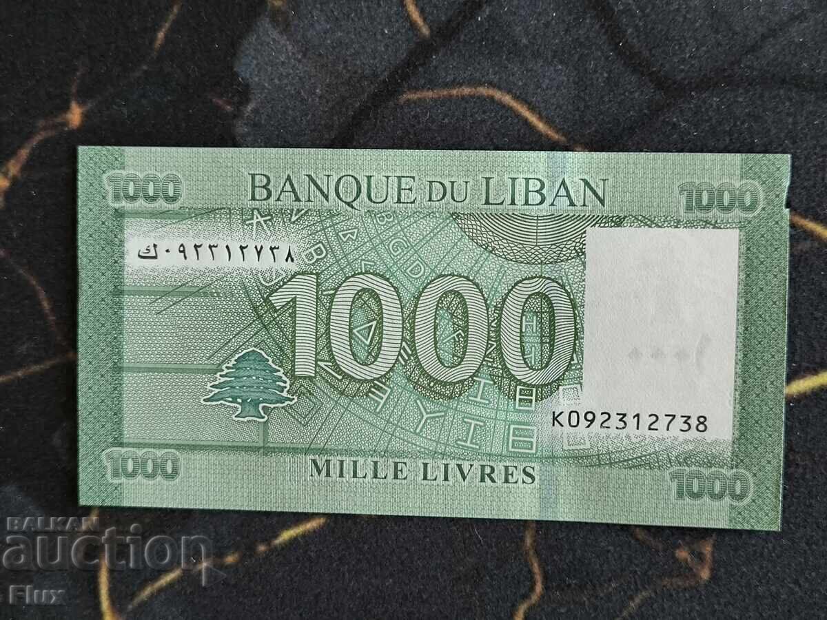 Bancnotă - Liban - 1000 lire UNC | 2016 cu preț € 1.00 | 1.96 BGN