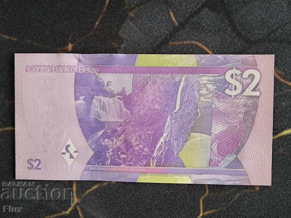 Банкнота - Белиз - 2 долара UNC | 2025г. с цена € 4.50 | 8.80 лв.
