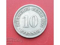 Германия-10 пфенига 1904 F-Щутгарт