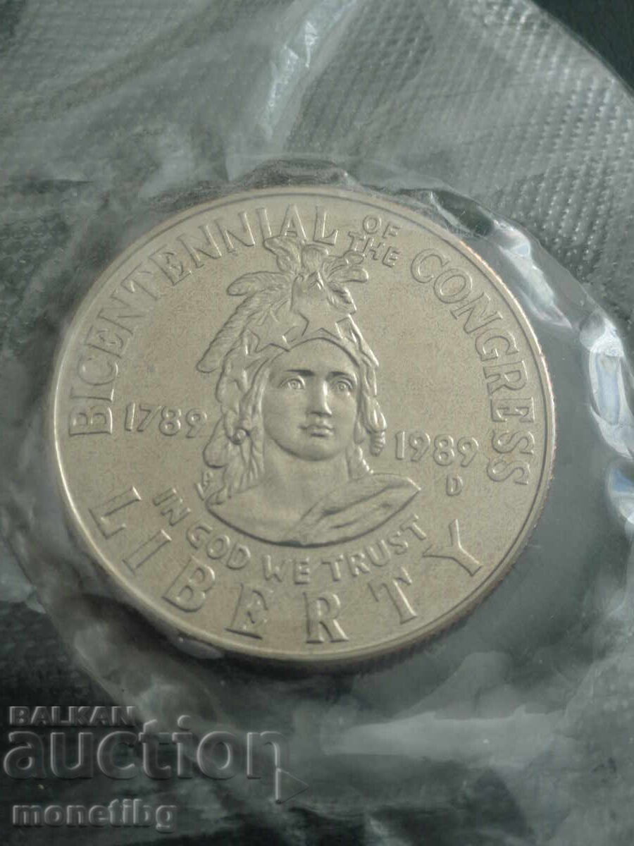 SUA 1989 - 1/2 dolar "200 ani Congresul SUA" (D)