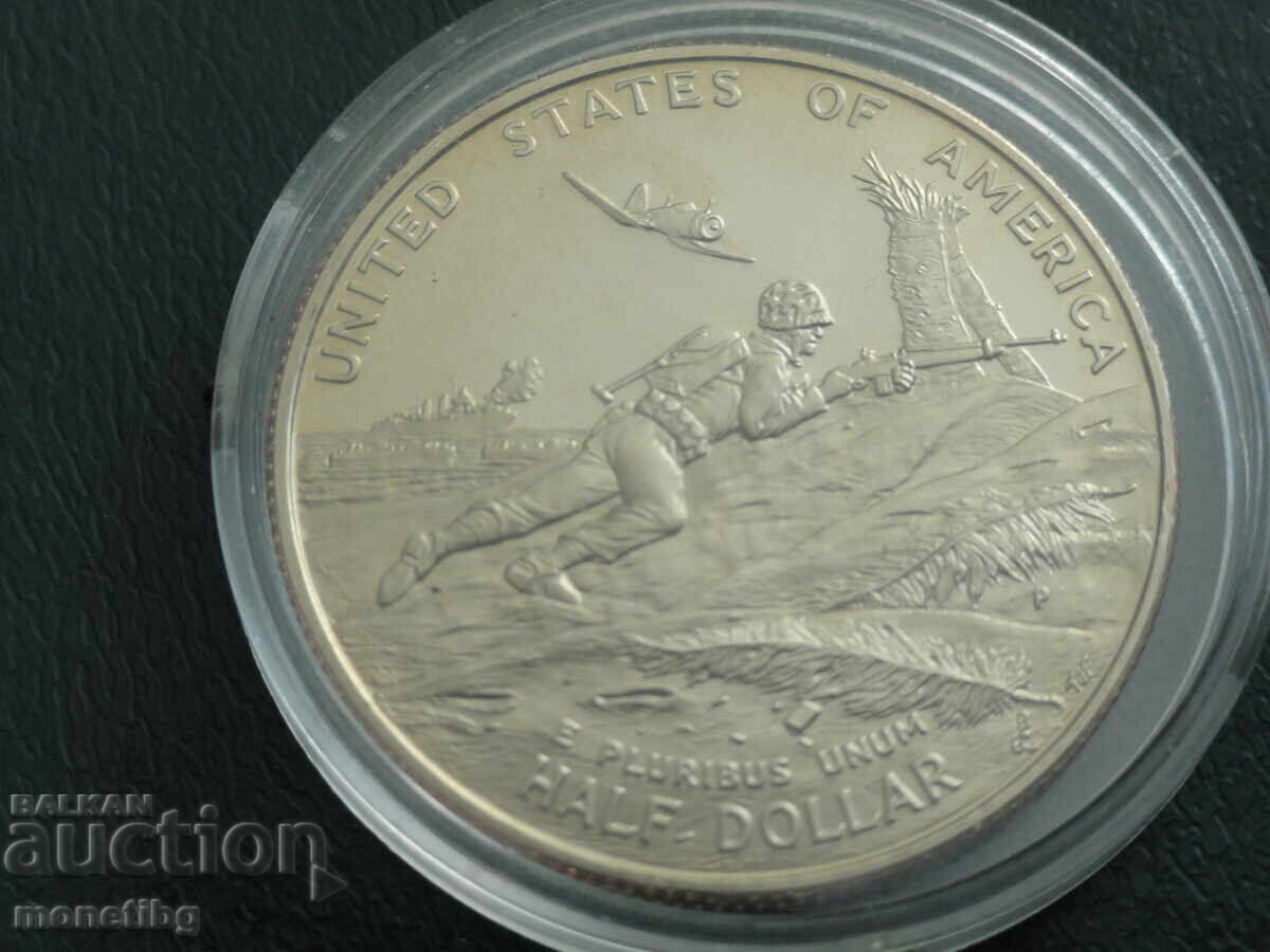 Livrarea SUA 1993 - 1/2 dolar "50 de ani de la sfârșitul celui de-al Doilea Război Mondial" R