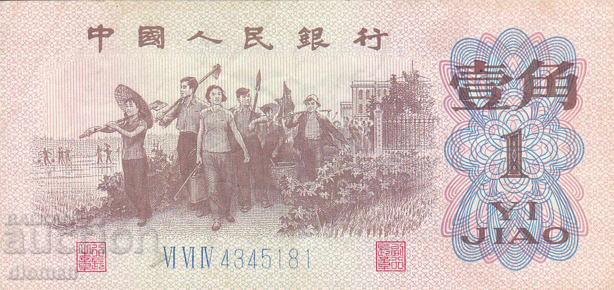 dioman - CHINA - 1 JIAO - 1962