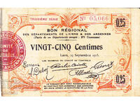 dioman - FRANȚA - 25 CENTIME - 1915