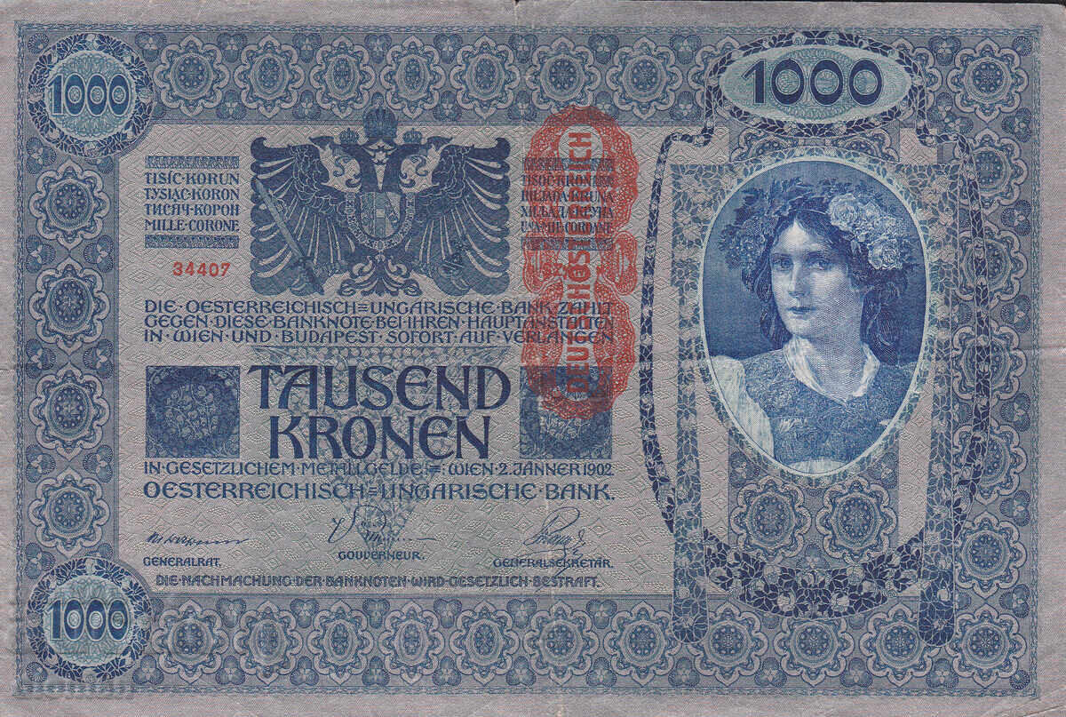 dioman - AUSTRIA-UNGARIA - 1000 COROANE - 1902g