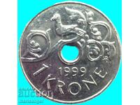 Norway 1 kroner 1999