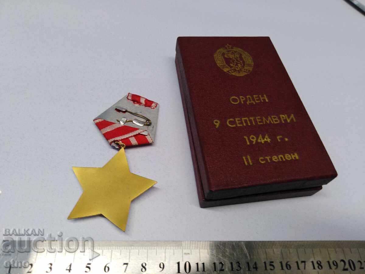 ORDINUL 9 SEPTEMBRIE 1944, GRADUL 2, CU CUTIE, MEDALIE, DISTINCȚIE - 5