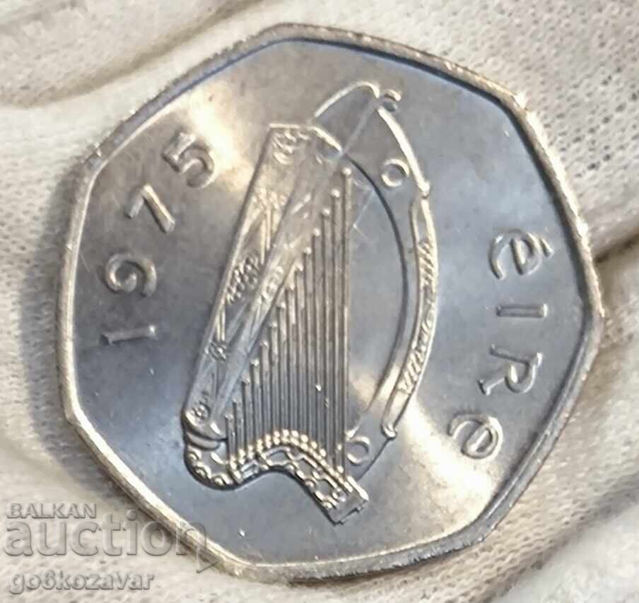 Παράδοση Ιρλανδία 50 πένες 1975 UNC