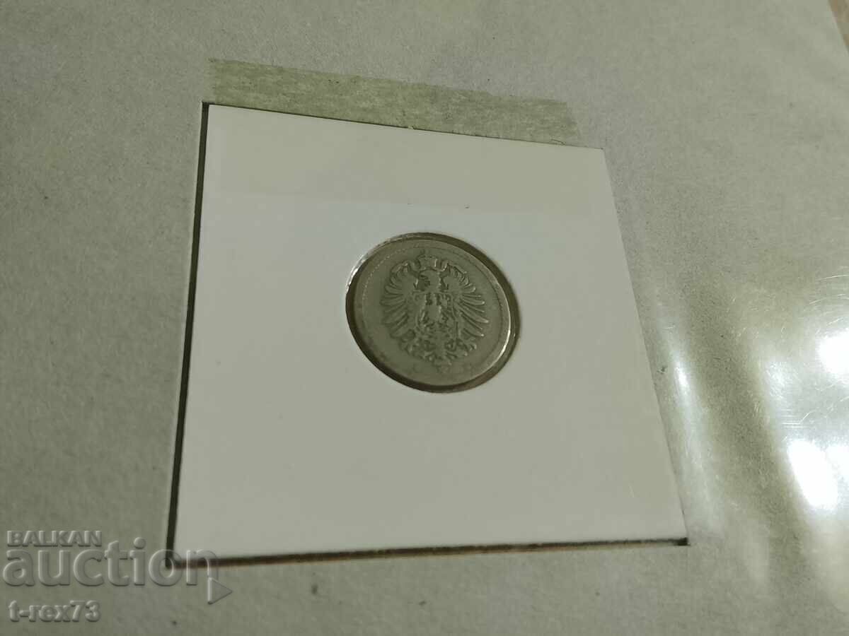 5 πφένιγκ 1875 Γερμανία με τιμή € 2.25 | 4.40 BGN
