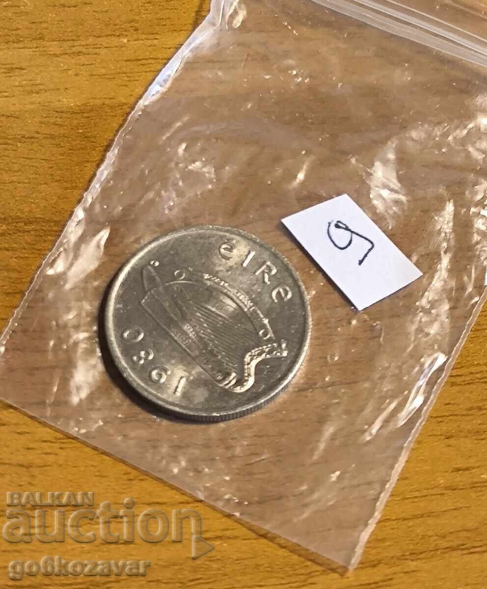 Licitație Irlanda 5 pence 1980 UNC