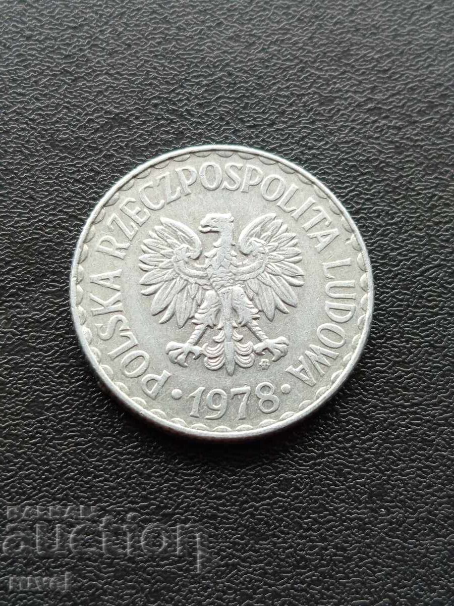 Polonia 1 zlot, 1978 cu preț € 0.25 | 0.49 BGN