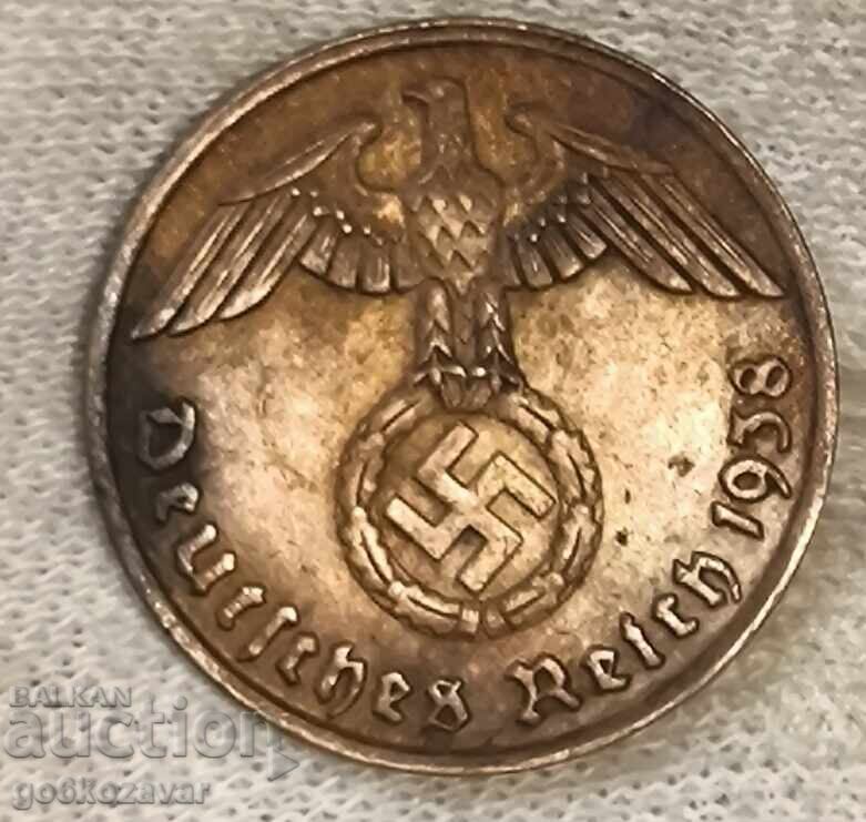 Germania al Treilea Reich 2 reichsfenning 1938 cu preț € 1.00 | 1.96 BGN