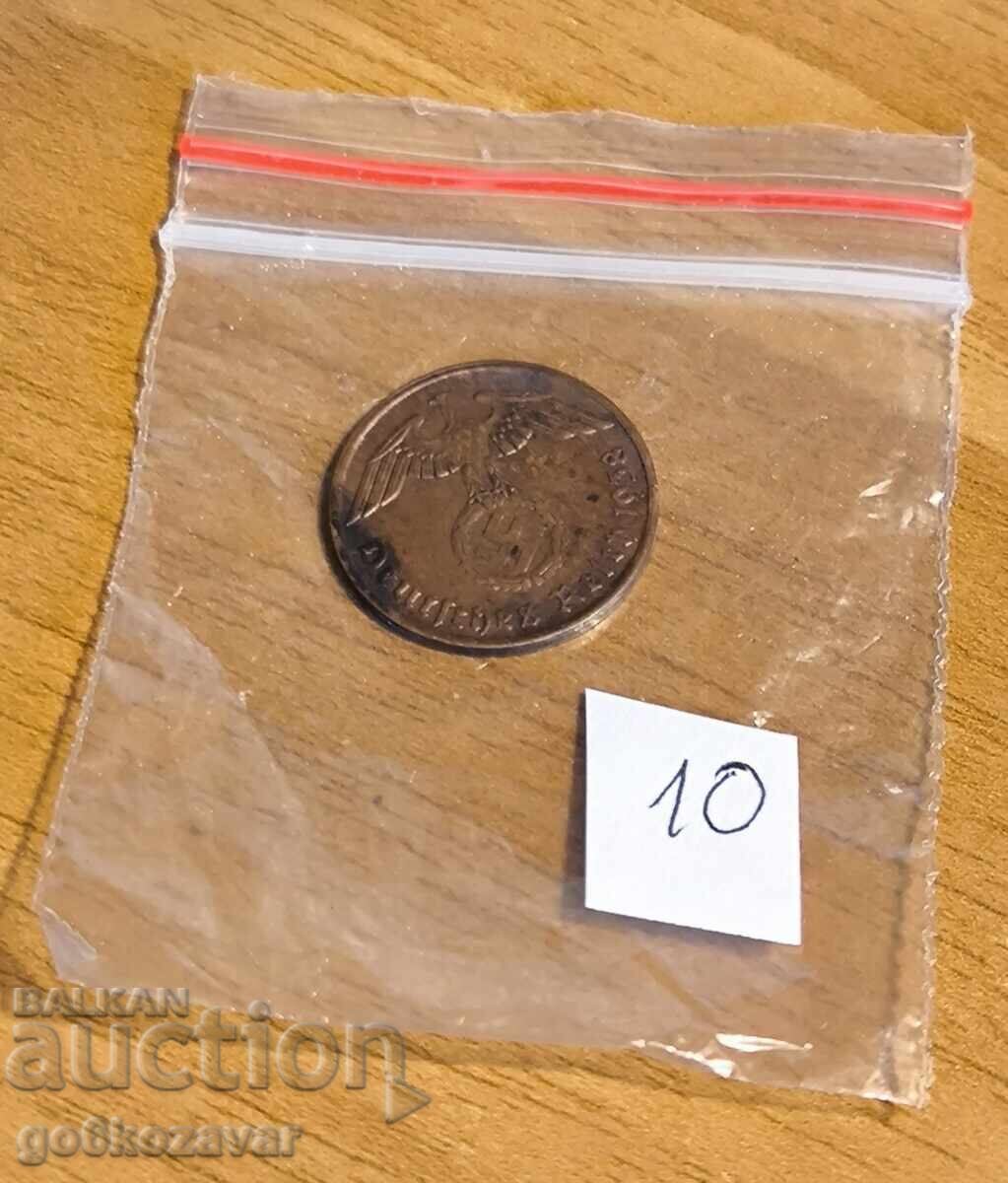 Licitație Germania al Treilea Reich 2 reichsfenning 1938