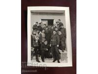 Soldiers in front of a building in Szigetvár, Hungary 1945