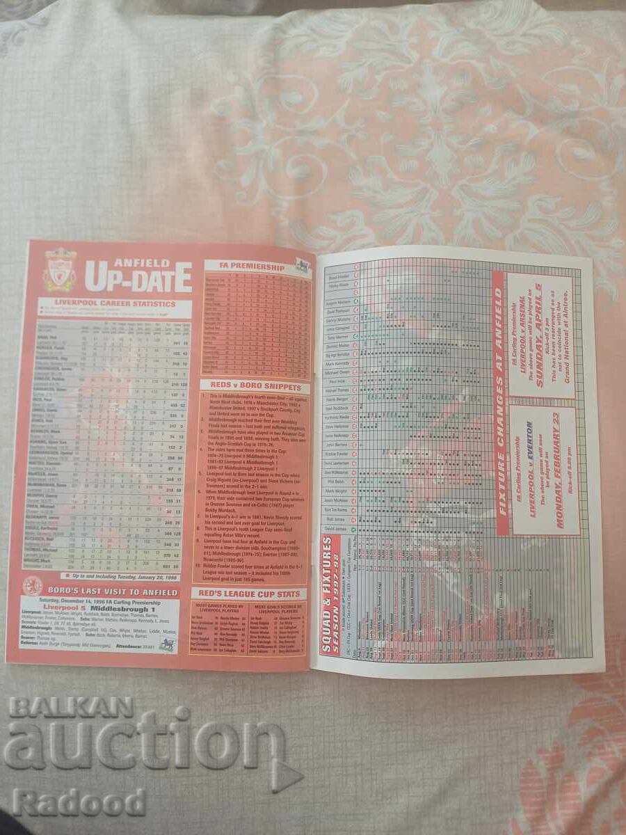 Revista LIVERPOOL 1998 - 5
