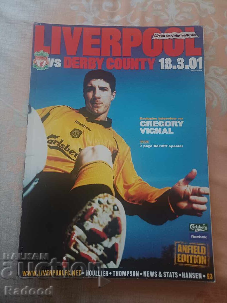 Revistă LIVERPOOL 2001 nr. 03