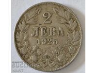 Монета 2лева 1925 г