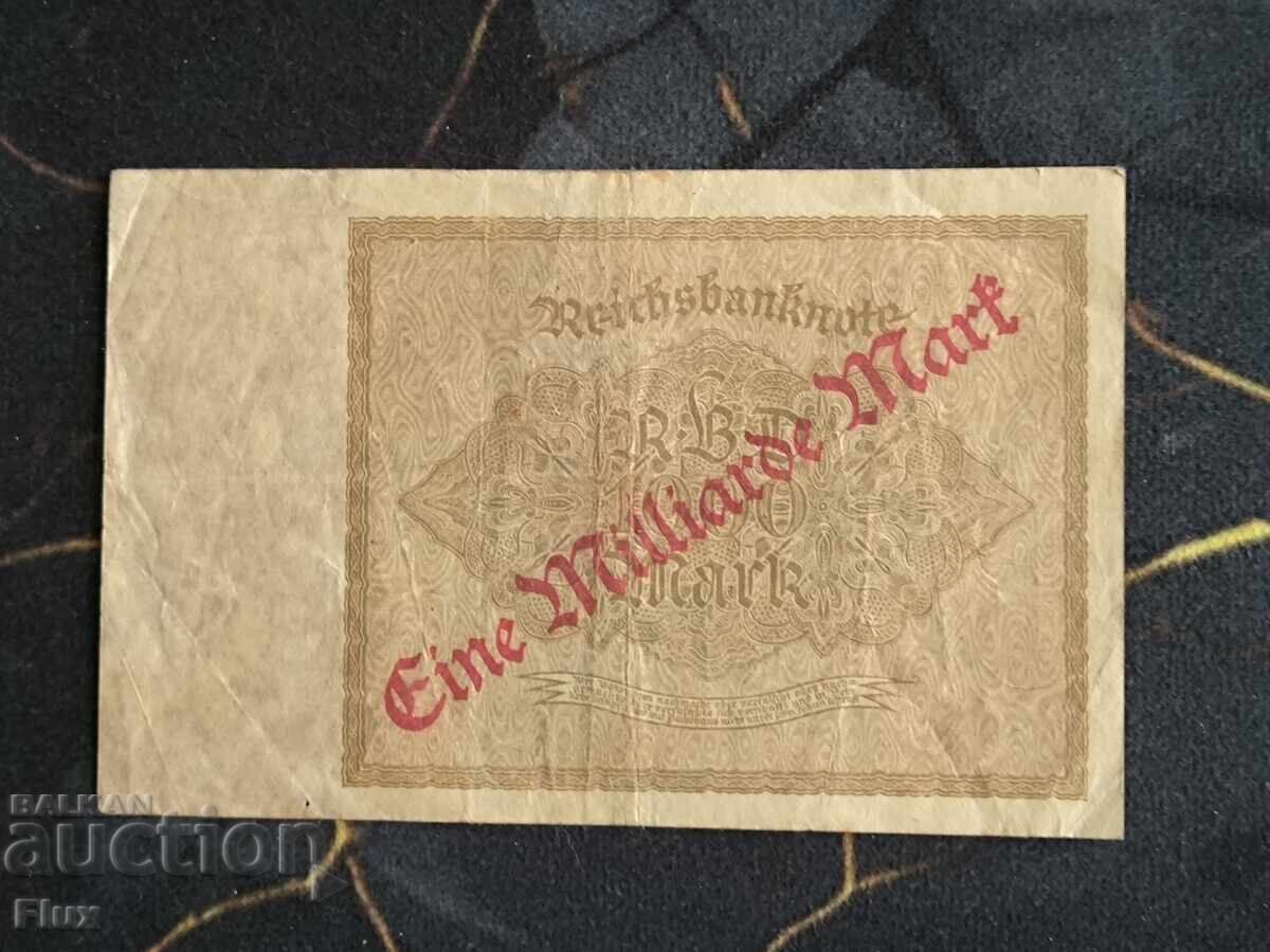 Reich banknote - Germany - 1,000,000,000 marks | 1922 with price € 10.00 | 19.56 BGN